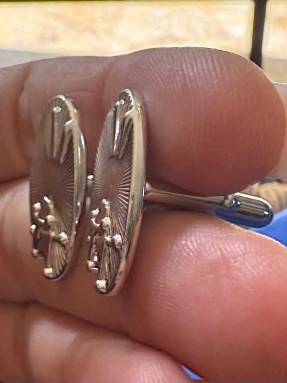Vintage Swank Sword and Shield Cufflinks
